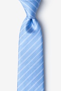 Yapen Light Blue Extra Long Tie Photo (0)