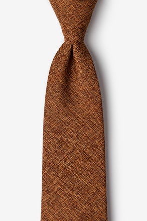 _Galveston Light Brown Extra Long Tie_