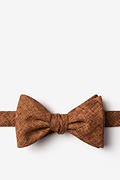 Galveston Light Brown Self-Tie Bow Tie Photo (0)