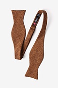 Galveston Light Brown Self-Tie Bow Tie Photo (1)
