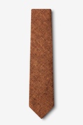 Galveston Light Brown Skinny Tie Photo (1)