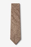 Yuma Light Brown Extra Long Tie Photo (1)