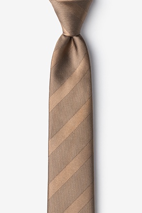 Granham Light Brown Skinny Tie