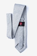 Beau Light Gray Extra Long Tie Photo (1)