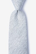 Beau Light Gray Extra Long Tie Photo (0)