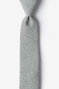 Denver Light Gray Skinny Tie Photo (0)