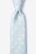 Light Gray Microfiber Skull and Polka Dot