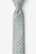 Seahorses Light Green Skinny Tie Photo (0)