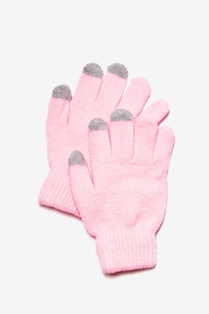 Light Pink Texting Gloves