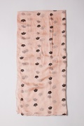 Light Pink Velvet Crowns Scarf Photo (3)