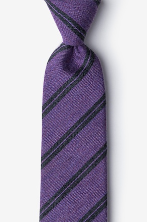 _Light Purple Stockholm Stripe Tie_