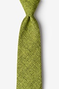 Galveston Lime Green Extra Long Tie Photo (0)