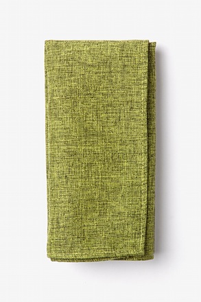 Galveston Lime Green Pocket Square