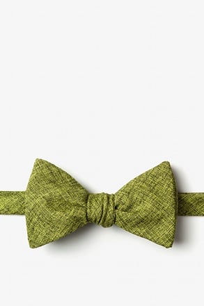 Galveston Lime Green Self-Tie Bow Tie