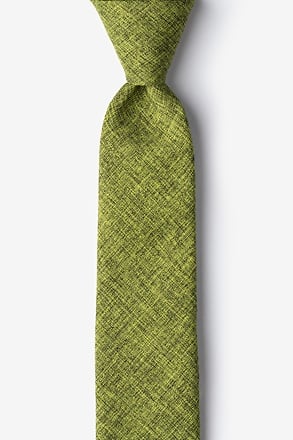 Galveston Lime Green Skinny Tie