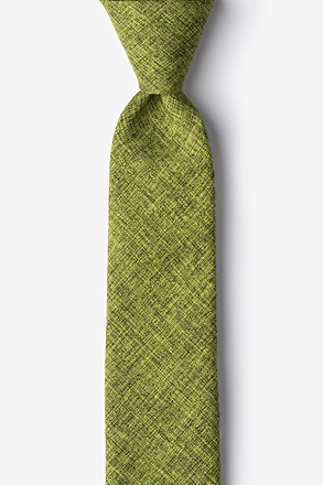 _Galveston Lime Green Skinny Tie_