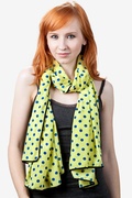 Lime Green Itsy Bitsy Teenie Weenie Scarf Photo (0)