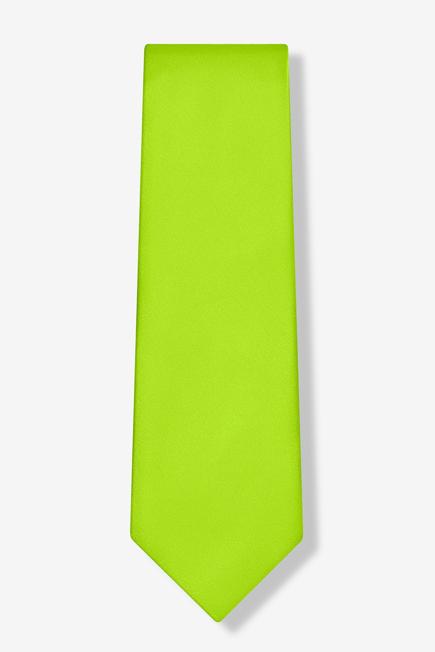 Lime Green Extra Long Tie Photo (1)