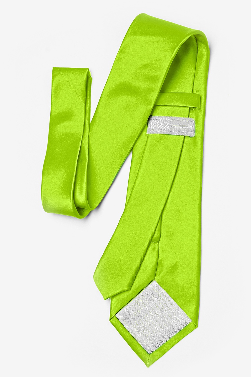 Lime Green Extra Long Tie Photo (2)