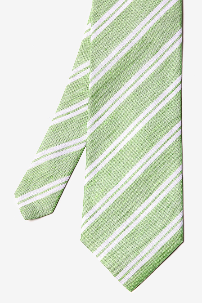 Lime Green Silk Stanford Extra Long Tie