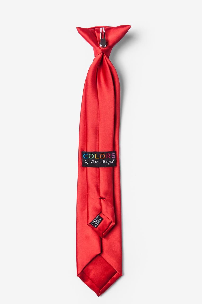 Lust Red Clip-on Tie For Boys Photo (1)