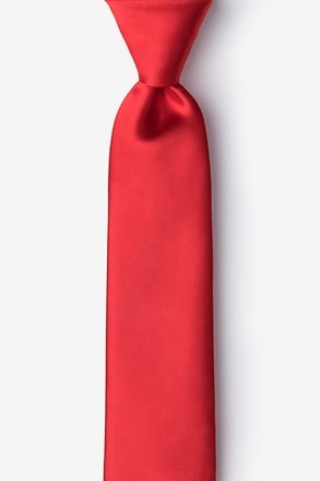 Lust Red Skinny Tie