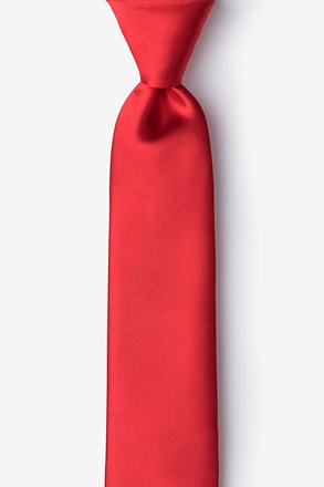 _Lust Red Skinny Tie_