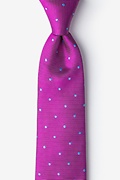 Gotland Magenta Extra Long Tie Photo (0)