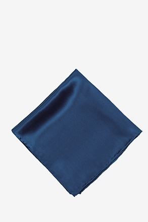 _Mallard Blue Pocket Square_