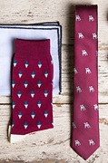 Downey Maroon Medium-Large Sock Photo (2)