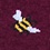 Bee Maroon Sock