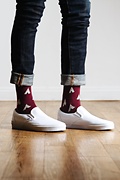 Teepee Maroon Sock Photo (1)