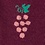 Maroon Carded Cotton Wine Snob Small-Medium Sock