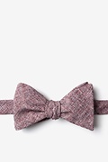 Galveston Maroon Self-Tie Bow Tie Photo (0)