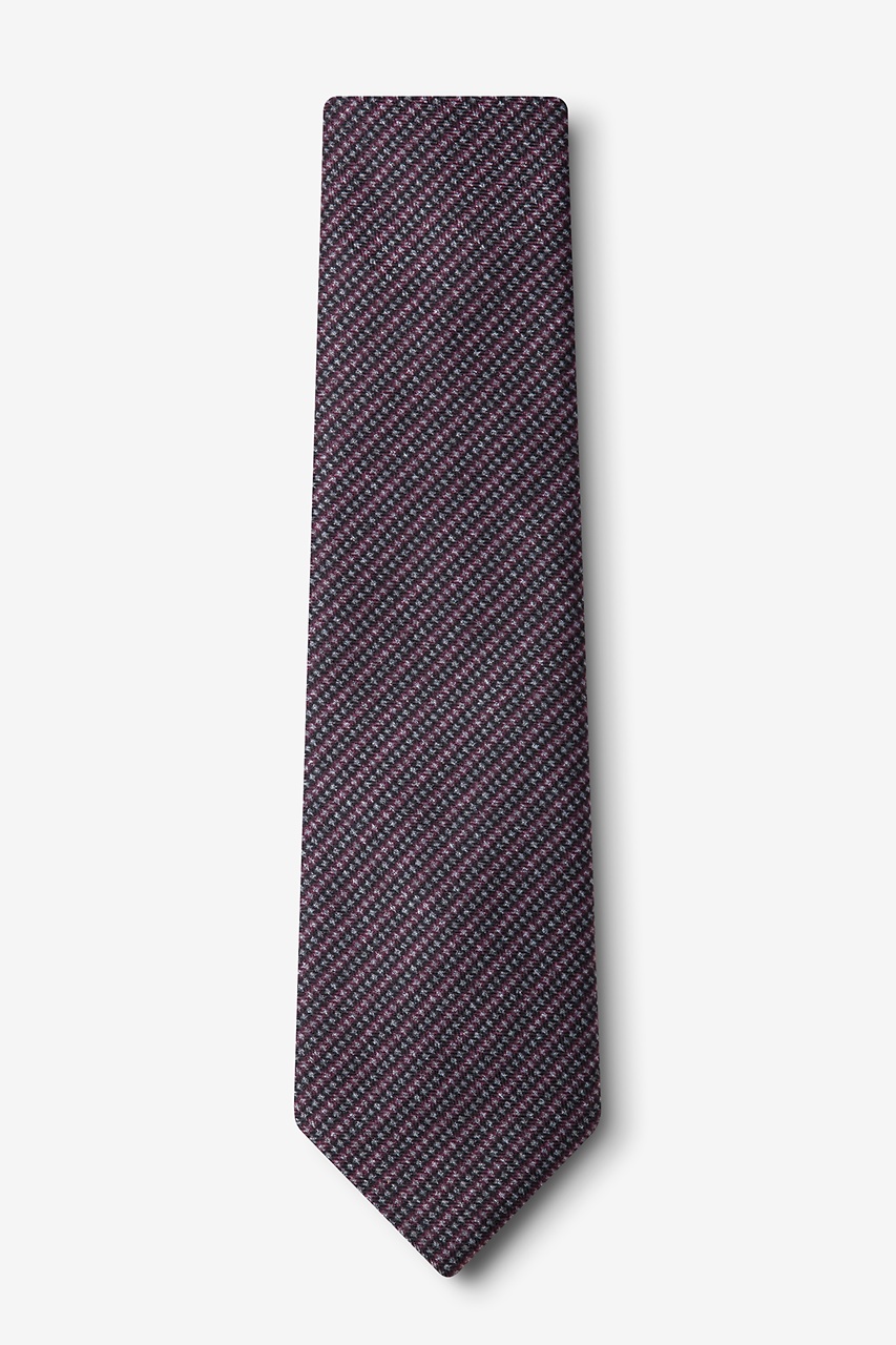 Maroon Cotton Gilbert Extra Long Tie | Ties.com