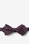 Glendale Maroon Diamond Tip Bow Tie Photo (0)