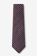 Glendale Maroon Extra Long Tie Photo (1)