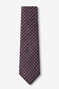 Glendale Maroon Extra Long Tie Photo (1)