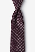 Glendale Maroon Extra Long Tie Photo (0)