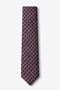 Glendale Maroon Skinny Tie Photo (1)