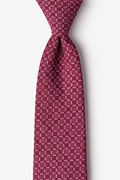 Nixon Maroon Extra Long Tie Photo (0)