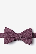 Springfield Maroon Self-Tie Bow Tie Photo (0)