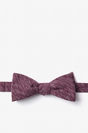 _Springfield Maroon Skinny Bow Tie_