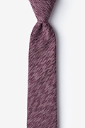 Springfield Maroon Skinny Tie Photo (0)