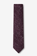 Wilsonville Maroon Skinny Tie Photo (1)