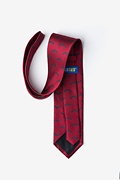 Bats Maroon Extra Long Tie Photo (1)