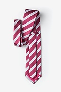 Jefferson Stripe Maroon Tie Photo (1)