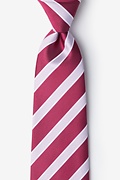 Jefferson Stripe Maroon Tie Photo (0)