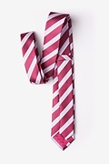 Jefferson Stripe Maroon Tie For Boys Photo (1)