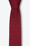 JFK "Think" Maroon Skinny Tie Photo (0)